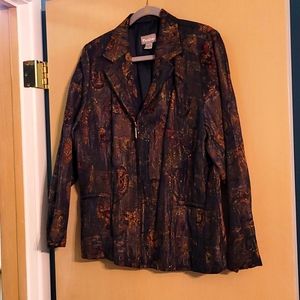 TanJay textured zip jacket